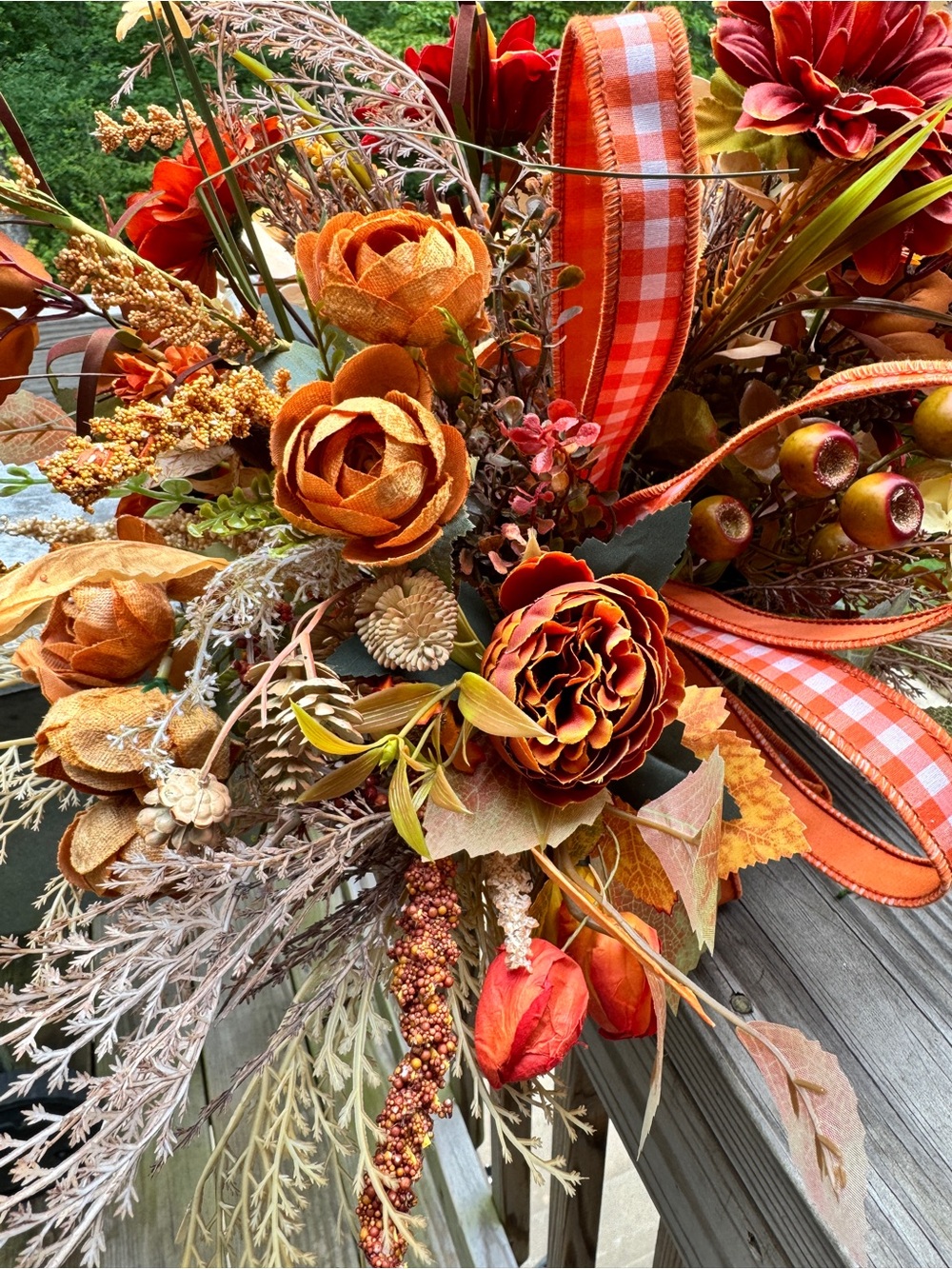 Rustic Elegance Autumn Centerpiece - Picture 6 of 7